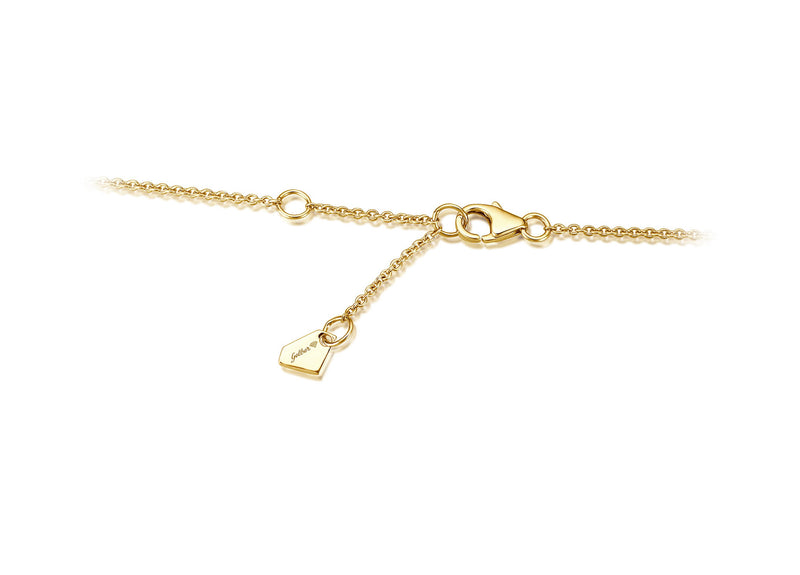 Multi Diamond Necklace - 0,70 ct - Gelbgold