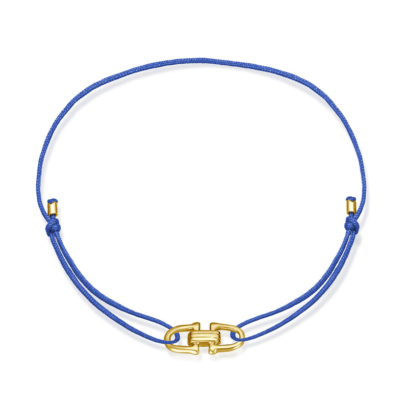 Lucky Wristband Stoff Armband - for Him - Gelbgold