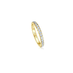 Voll-Memoire Diamant Ring - 1,05 ct - Gelbgold