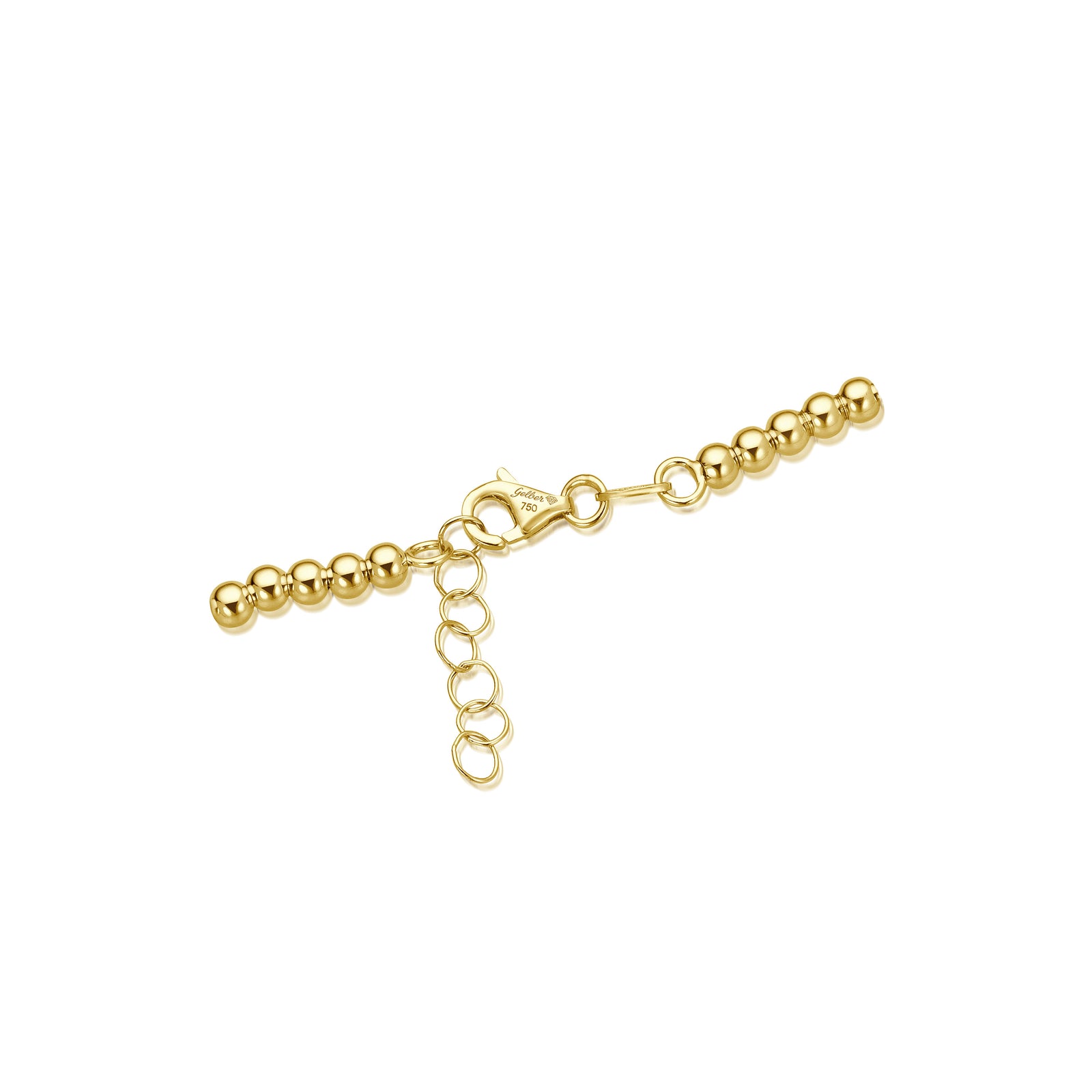 Hämatit Kugelkette – 8-60 Cm Länge, Mit Goldfarbenem Karabiner-Verschluss, Klassischer Schmuck Für Damen & Herren