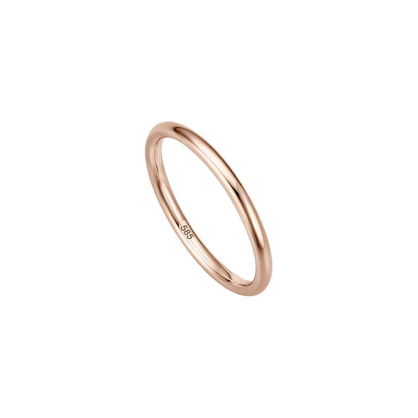Delicate Pure Gold Ring - Roségold