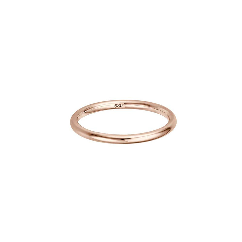 Delicate Pure Gold Ring - Roségold