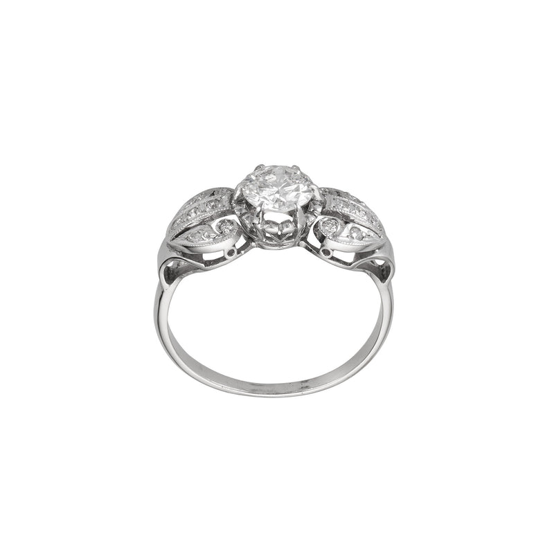 Vintage Diamant Ring - Weißgold