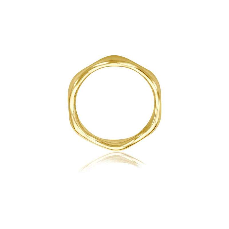 Wave Gold Ring - Gelbgold