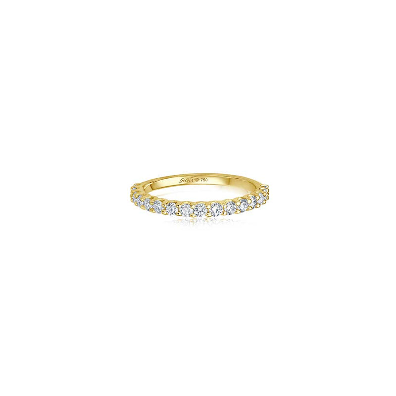 Halb-Memoire U-Setting Diamant Ring - 0,55 ct - Gelbgold