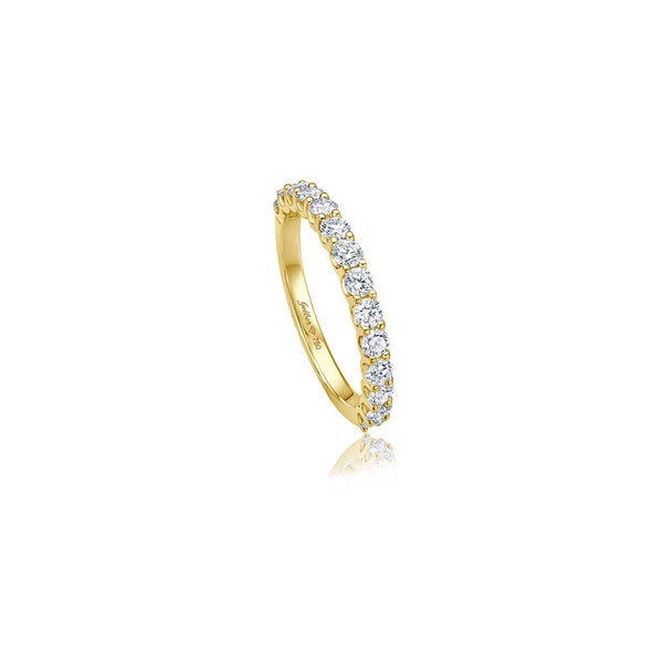 Halb-Memoire U-Setting Diamant Ring - 0,75 ct - Gelbgold