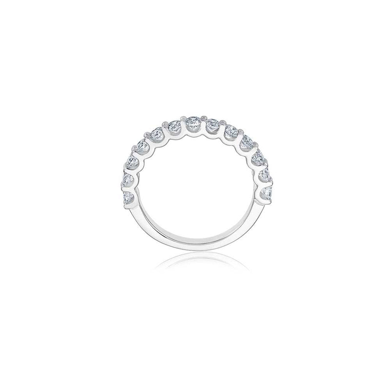 Halb-Memoire U-Setting Diamant Ring - 1,05 ct - Weißgold