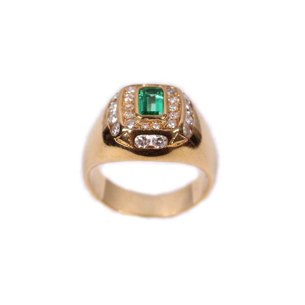 juwelier-jeweler-gelber-diamonds-smaragd-gelbgold-vintage-ring-brillanten