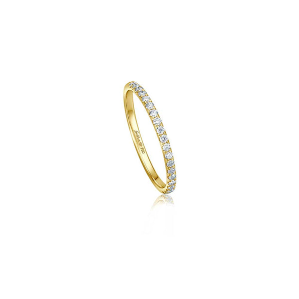 Halb-Memoire Diamant Ring - 0,20 ct - Gelbgold