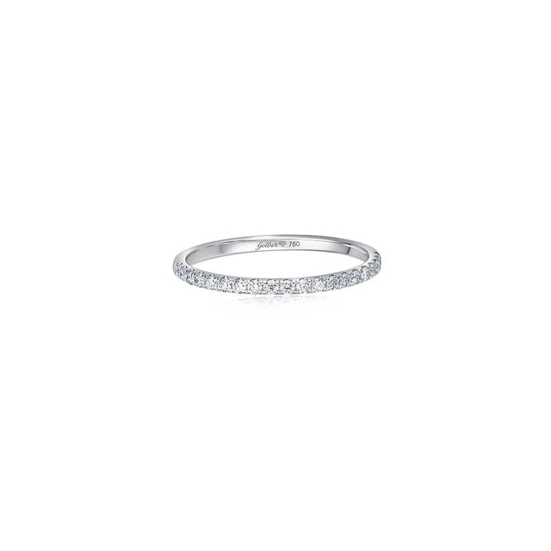 Halb-Memoire Diamant Ring - 0,20 ct - Weißgold