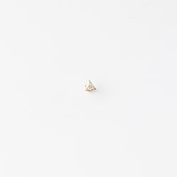 Diamond Triangle Piercing - 0,10 ct - Gelbgold