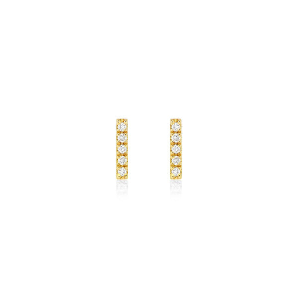 Bar Earrings Yellowgold