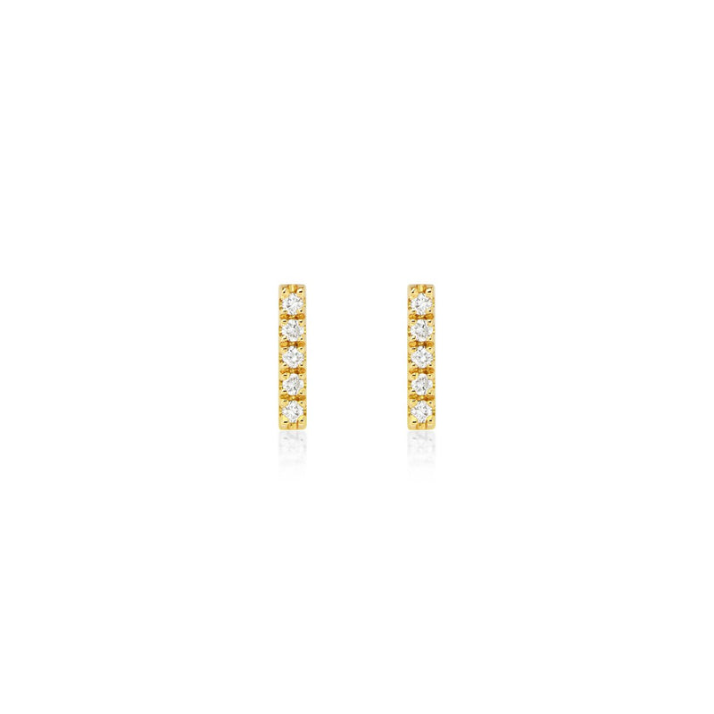 Bar Earrings Yellowgold