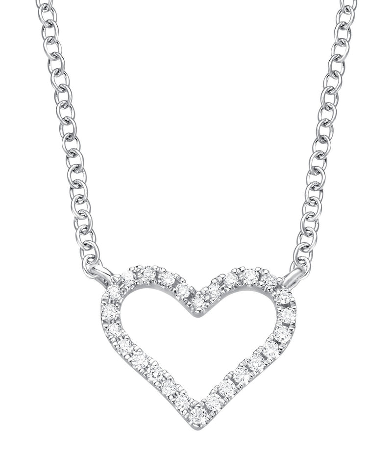 Heart Necklace - Weissgold mit Brillanten