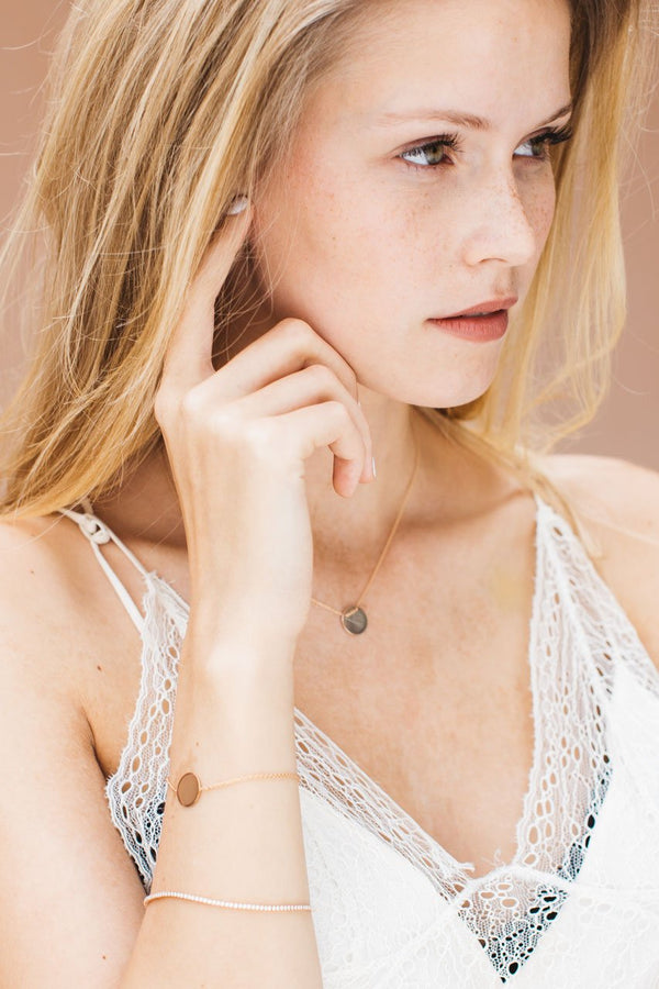 Plate Halskette - Roségold