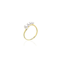 Pearl Ring - Gelbgold