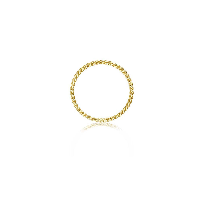 Twisted Ring - Gelbgold